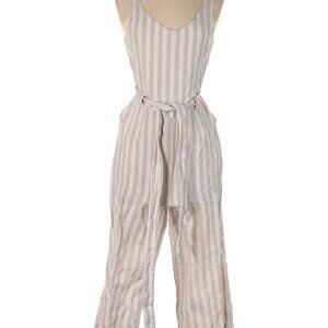St. Tropez Linen Striped Jumpsuit